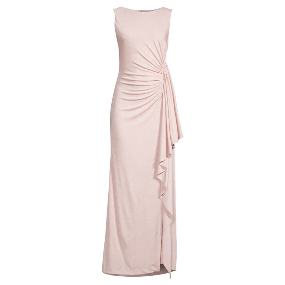 NWT Vince Camuto Ruffle Gown in Blush